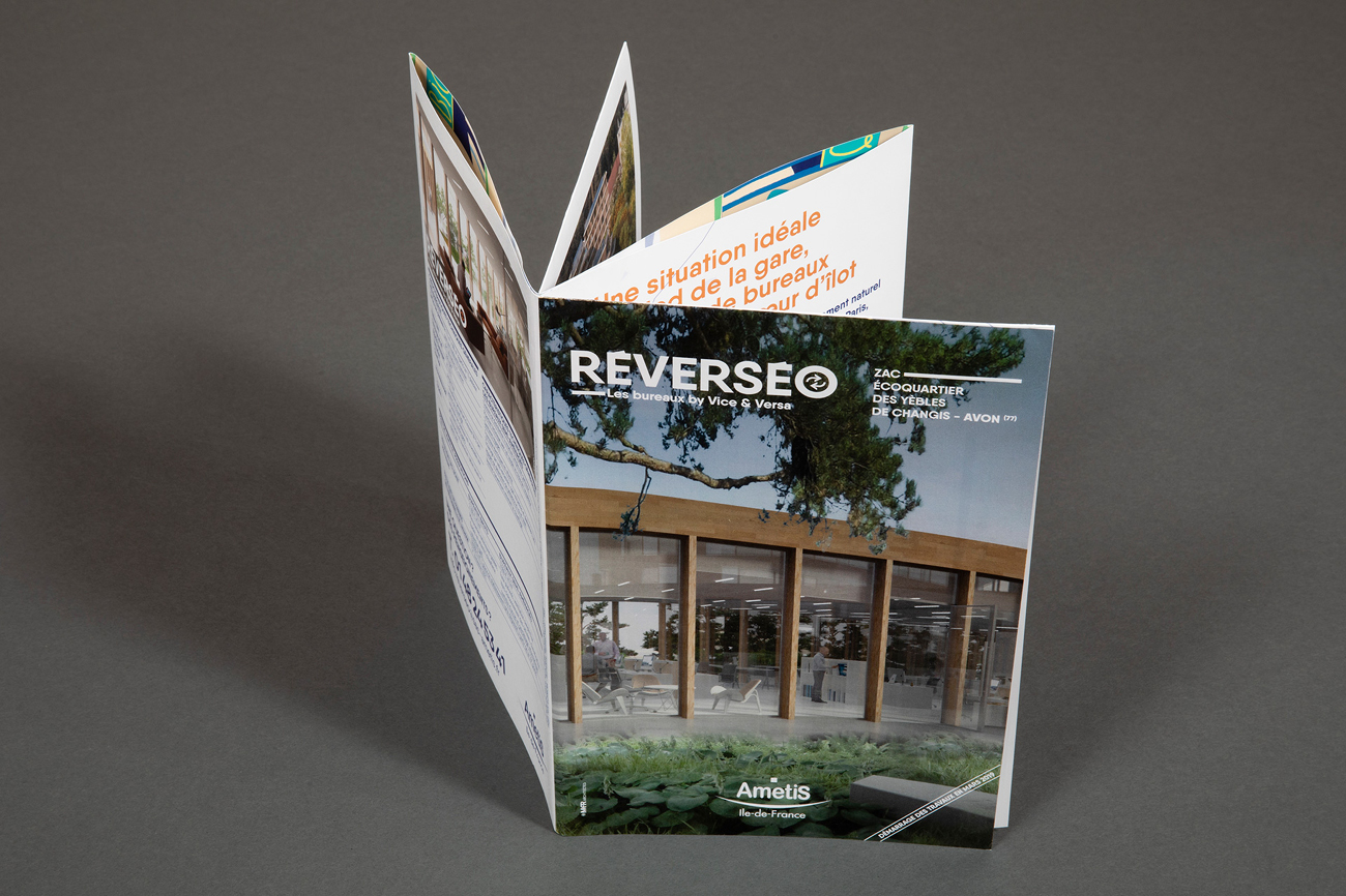 Graphisme campagne communication promotion immobilière Adim Île‑de‑France Waixing design visuel typographie