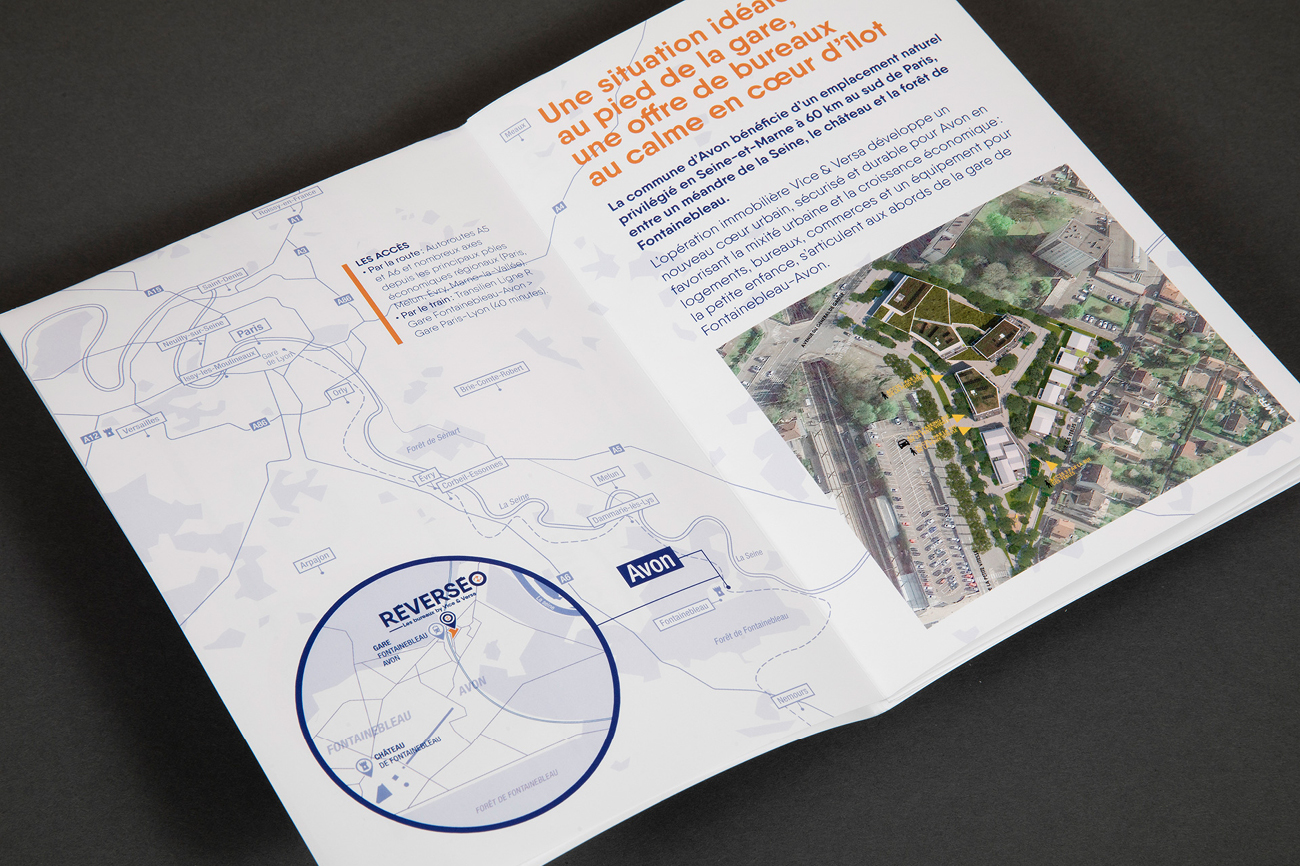 Visuel graphisme campagne communication promotion immobilière Adim Île‑de‑France Waixing mise en page typographie branding