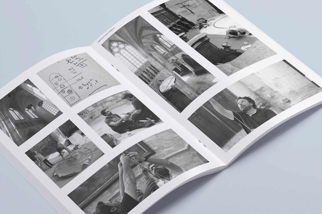 Design graphique catalogue exposition art contemporain Thierry Bonne Waixing mise en page installation Physis