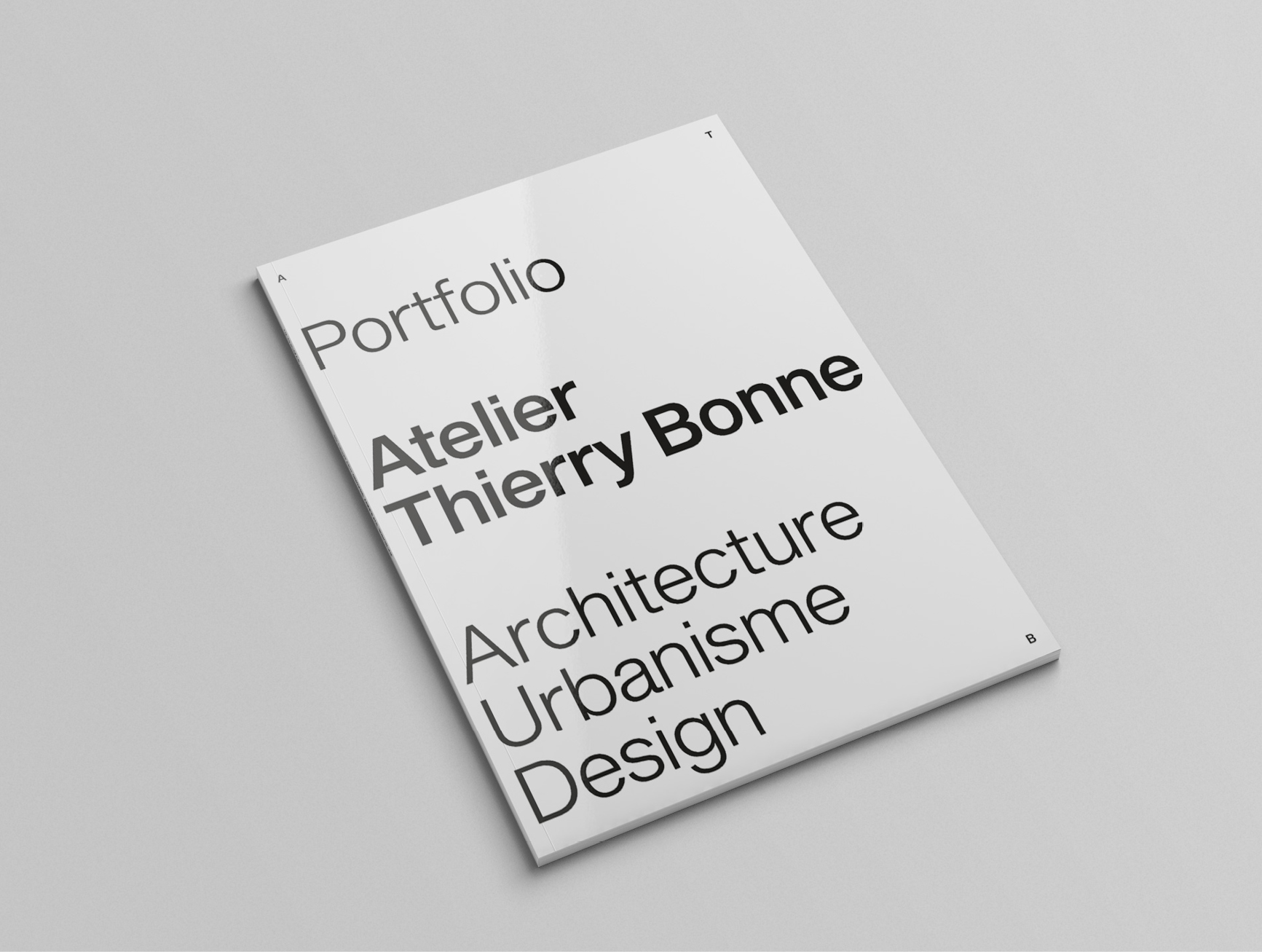 Design graphique éditorial portfolio architecte Thierry Bonne Waixing mise en page typographie illustrations