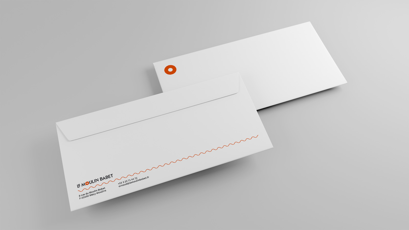 Design graphique identité visuelle restaurant Le Moulin Babet Waixing logo couleurs typographie harmonie