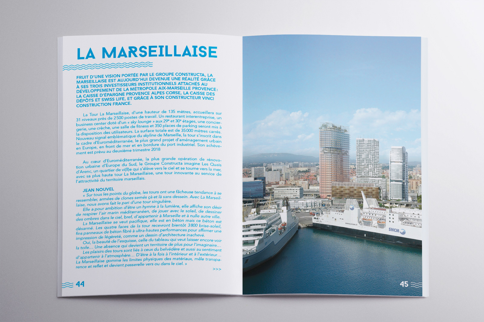 Brochure visite architecturale – pages détaillées des bâtiments quatre et cinq