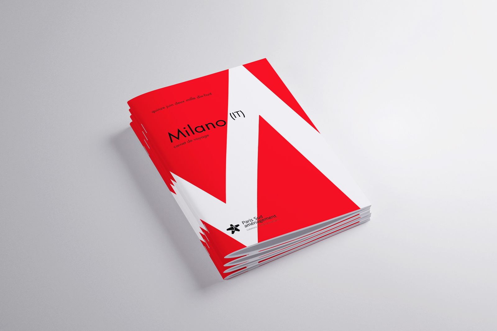Couverture guide Paris Sud Aménagement Milan design éditorial Waixing