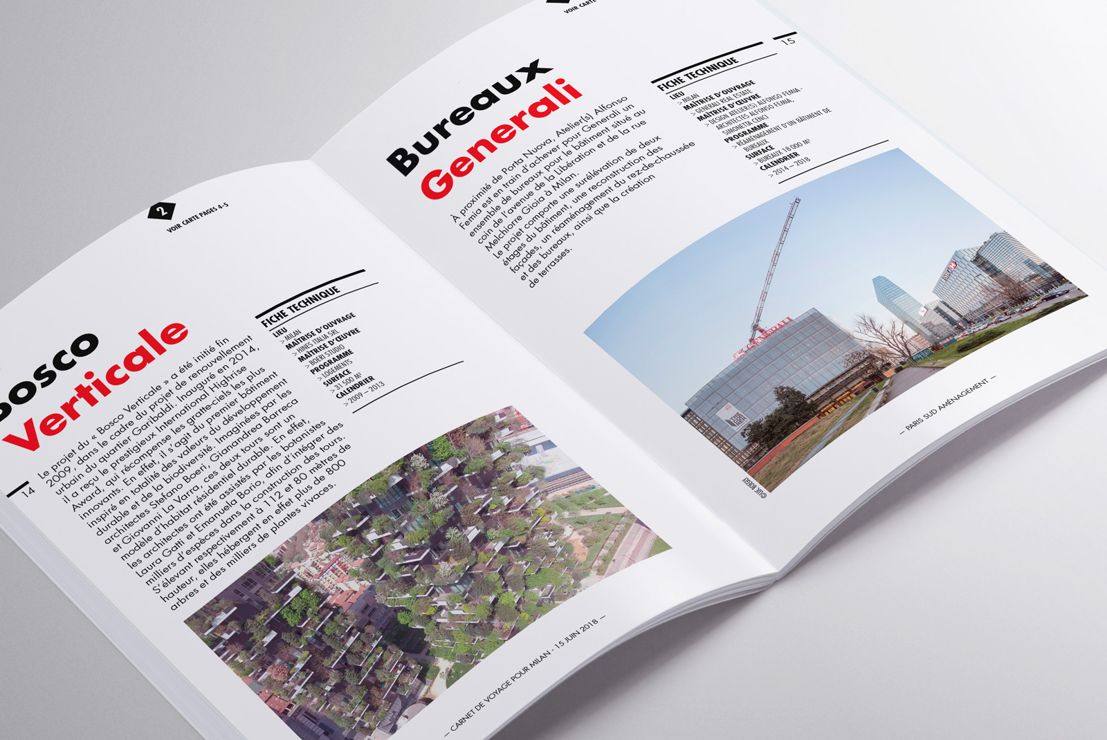 Pages Bosque Verticale et bureaux Generali à Milan guide éditorial Paris Sud Aménagement