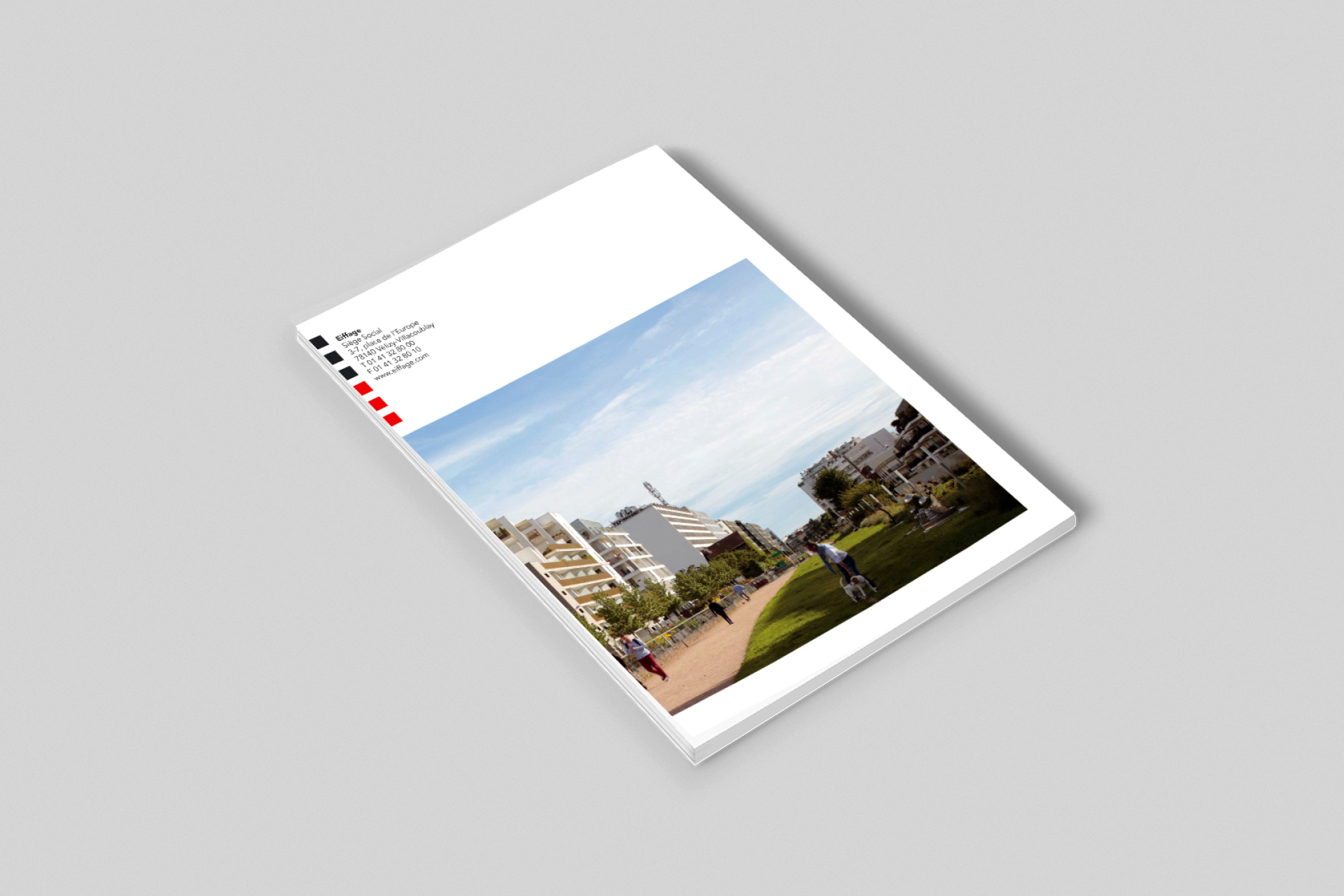 Graphisme éditorial brochure architecture et urbanisme Zac Gentilly Eiffage Waixing mise en page design typographie