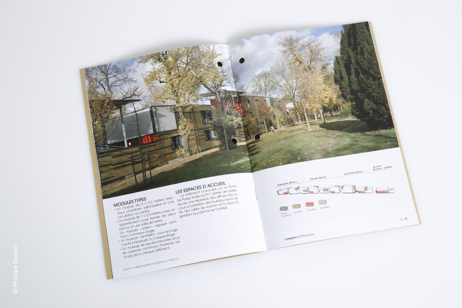 Design graphique Moon Architectures Waixing mise en page editorial branding architecture contemporaine portfolio agence