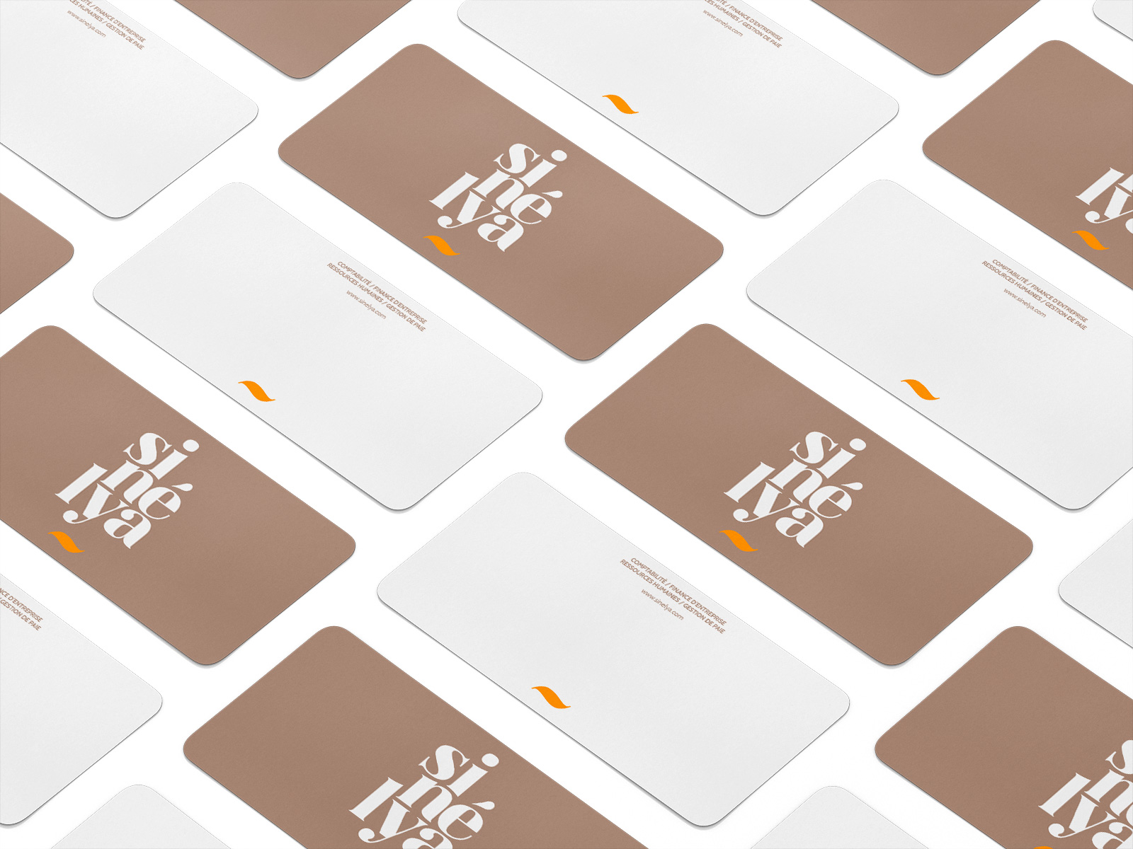 Carte de correspondance Sinelya – design graphique personnalisé